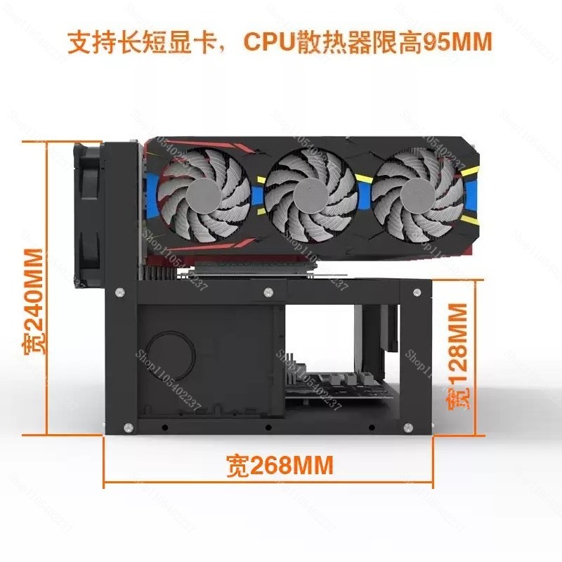 Gpu Mining Rig Frame 8 Gpu - Açık Çerçeveli GPU Madencilik Rig Çerçevesi,