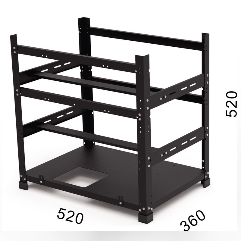 Özel Açık Çerçeveli GPU Kasası - Gpu Mining Rig Frame 8 Gpu incelemesi ve fiyatı